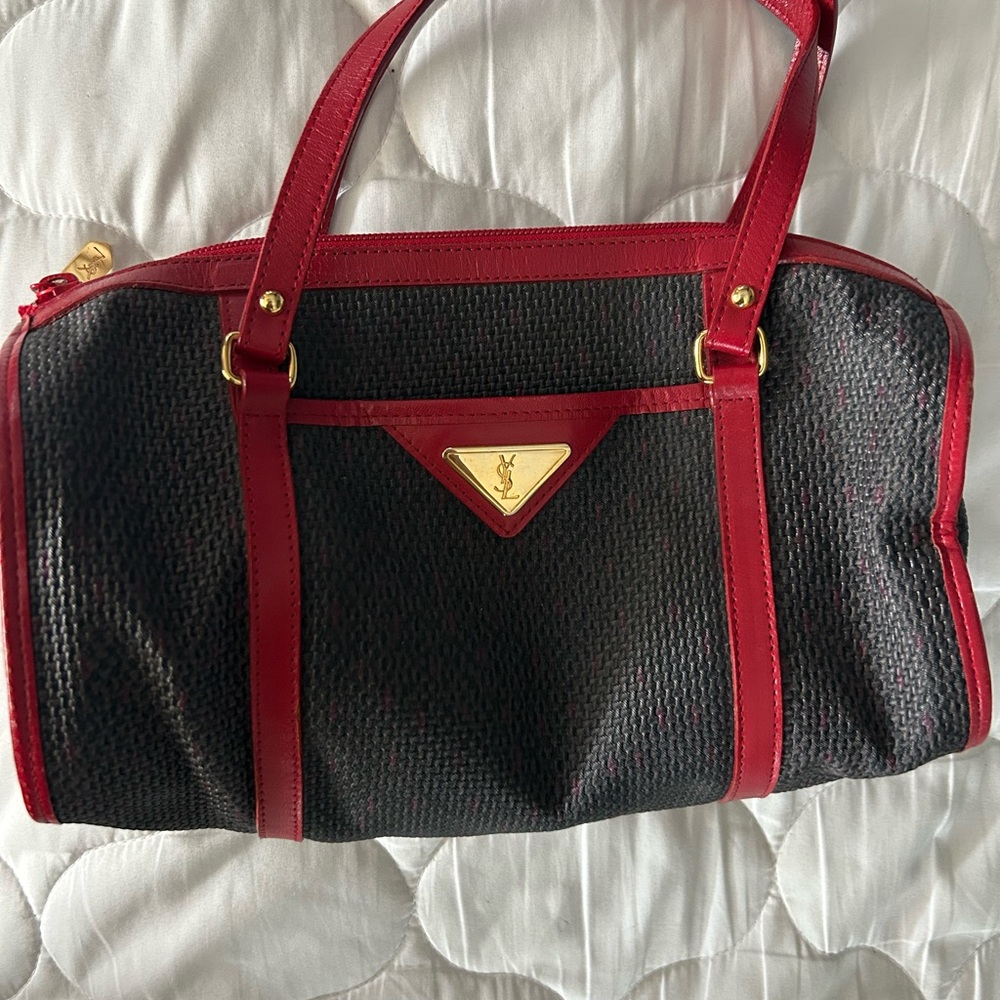 Yves Saint Laurent Red and Black Women's Bag